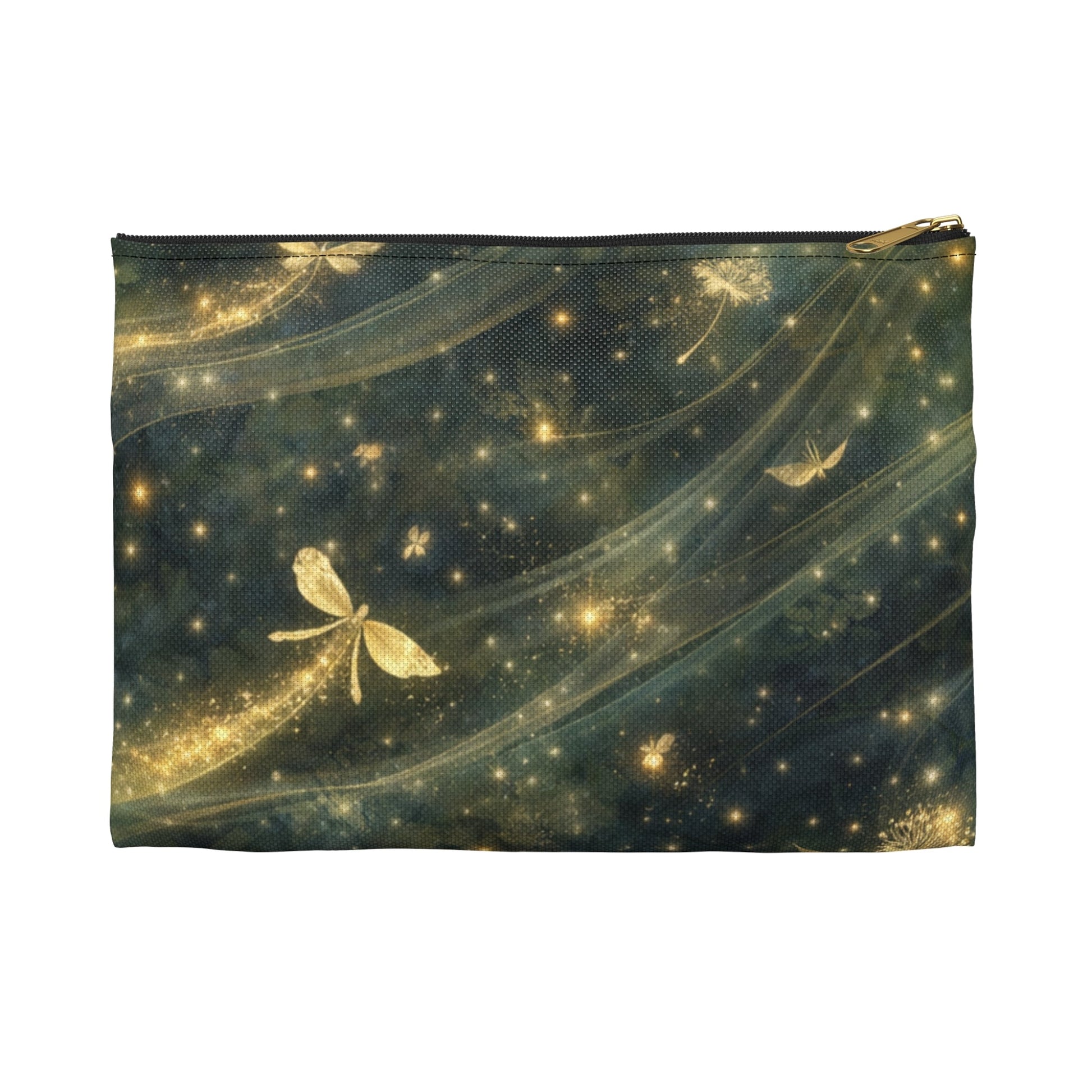 Dragonfly Glow Accessory Pouch — Sparkling Fairy Light Makeup Bag - Atlas of Imaginary Worlds