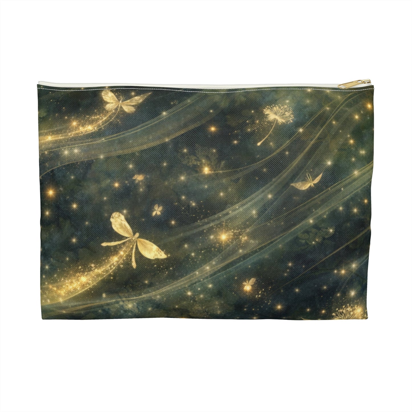 Dragonfly Glow Accessory Pouch — Sparkling Fairy Light Makeup Bag - Atlas of Imaginary Worlds
