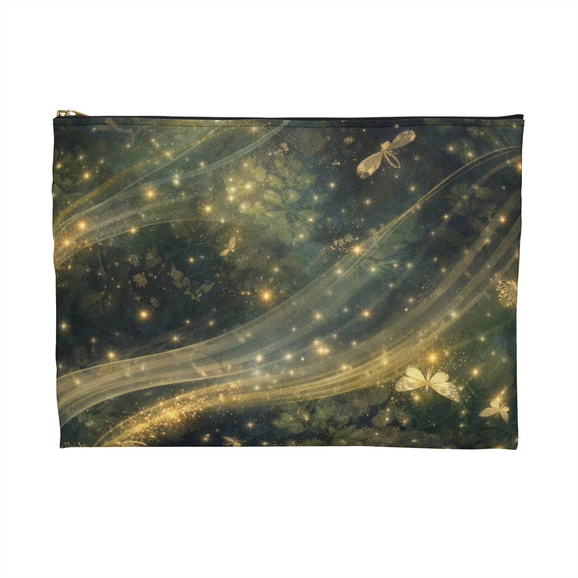 Dragonfly Glow Accessory Pouch — Sparkling Fairy Light Makeup Bag - Atlas of Imaginary Worlds
