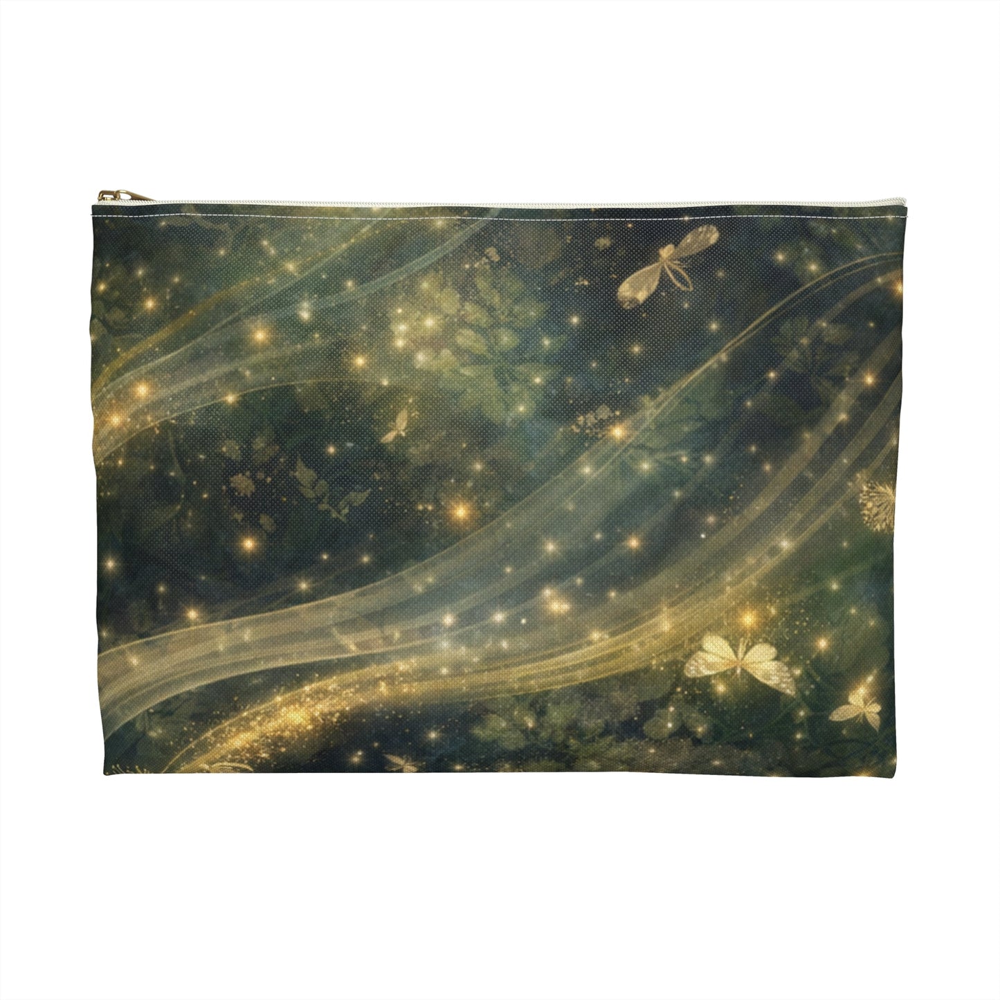 Dragonfly Glow Accessory Pouch — Sparkling Fairy Light Makeup Bag - Atlas of Imaginary Worlds