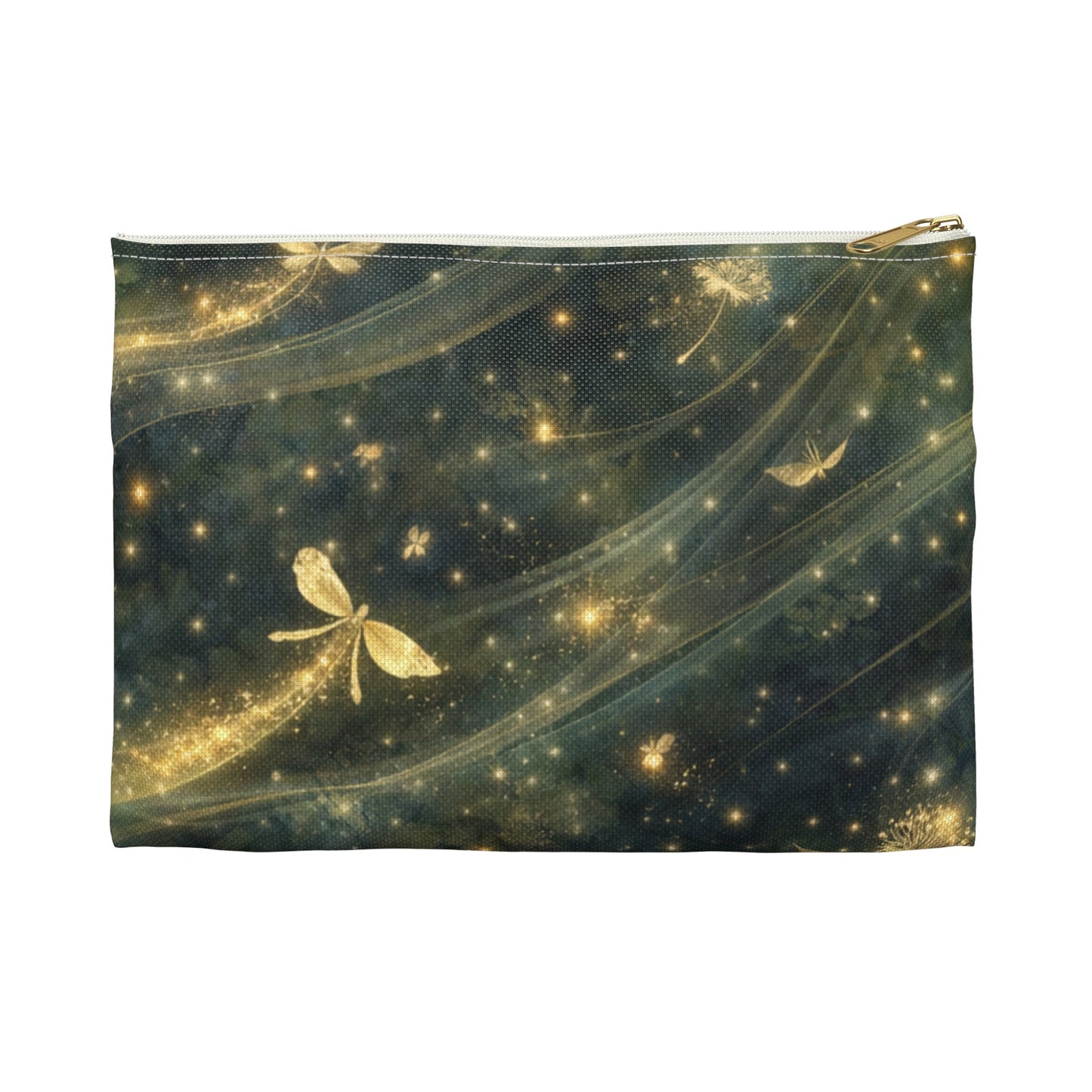 Dragonfly Glow Accessory Pouch — Sparkling Fairy Light Makeup Bag - Atlas of Imaginary Worlds