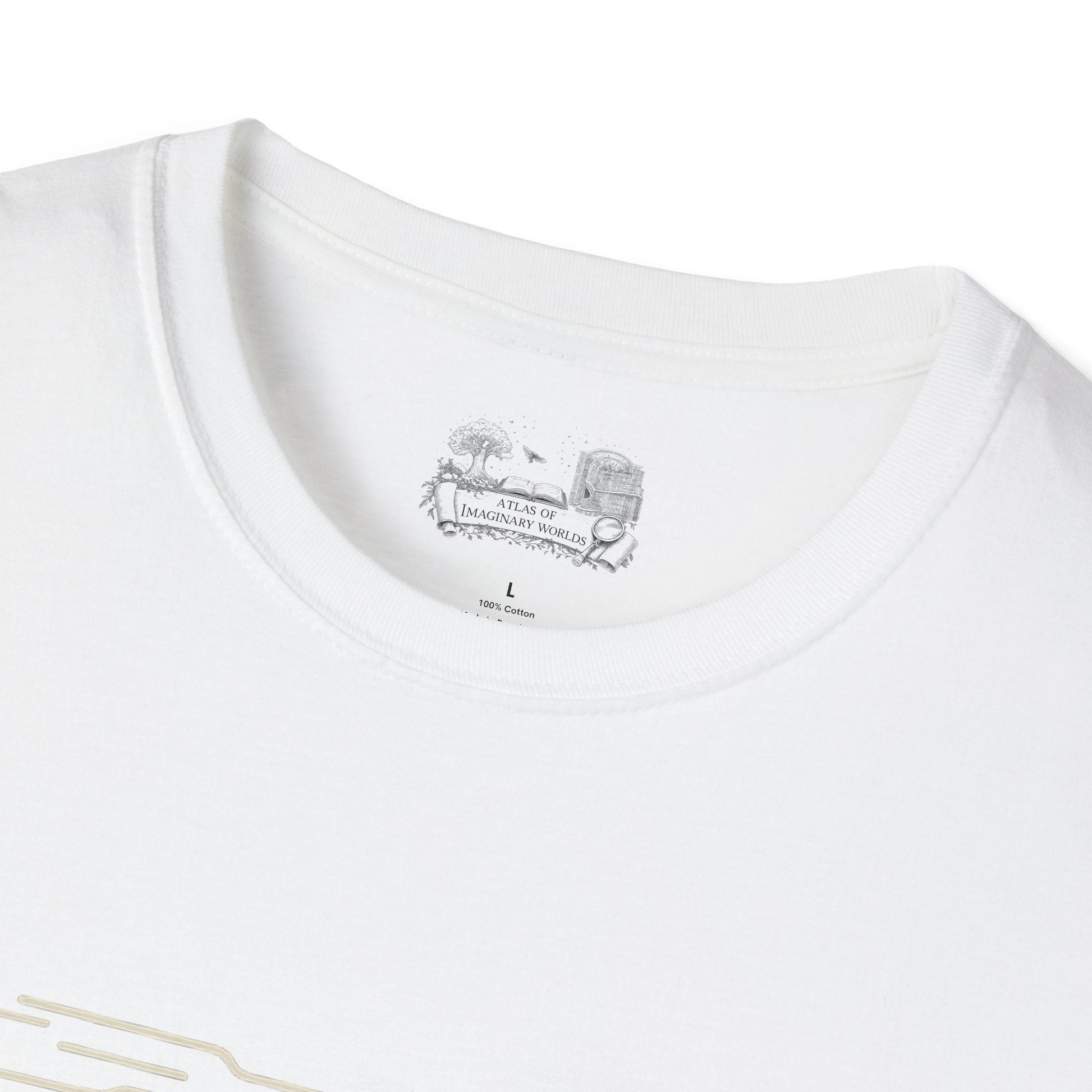 Evolution Nature T‑Shirt — 'EVOLUTION: Rising in the Dark' Minimal Forest Graphic - Atlas of Imaginary Worlds