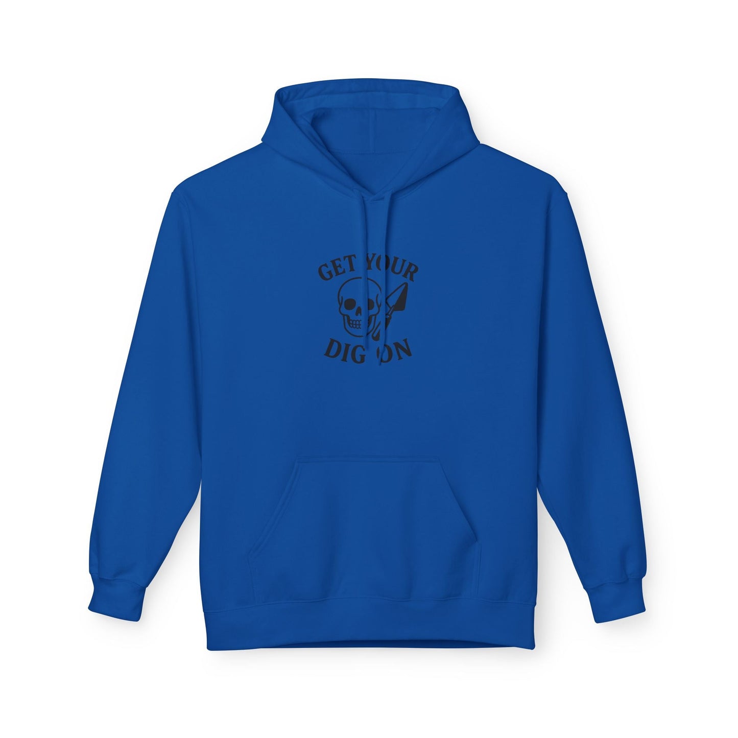Hoodie — "Get Your Dig On" Skull Graphic Pullover - Atlas of Imaginary Worlds
