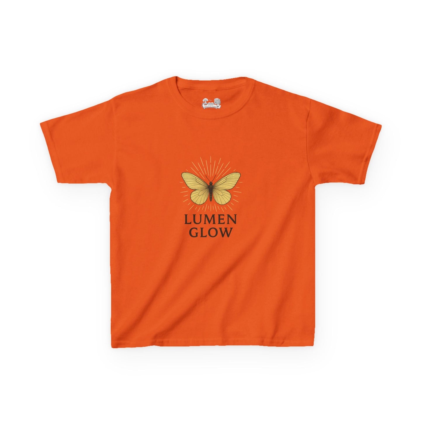 Kids Tee — Golden Butterfly 'Lumen Glow' Minimal Graphic - Atlas of Imaginary Worlds