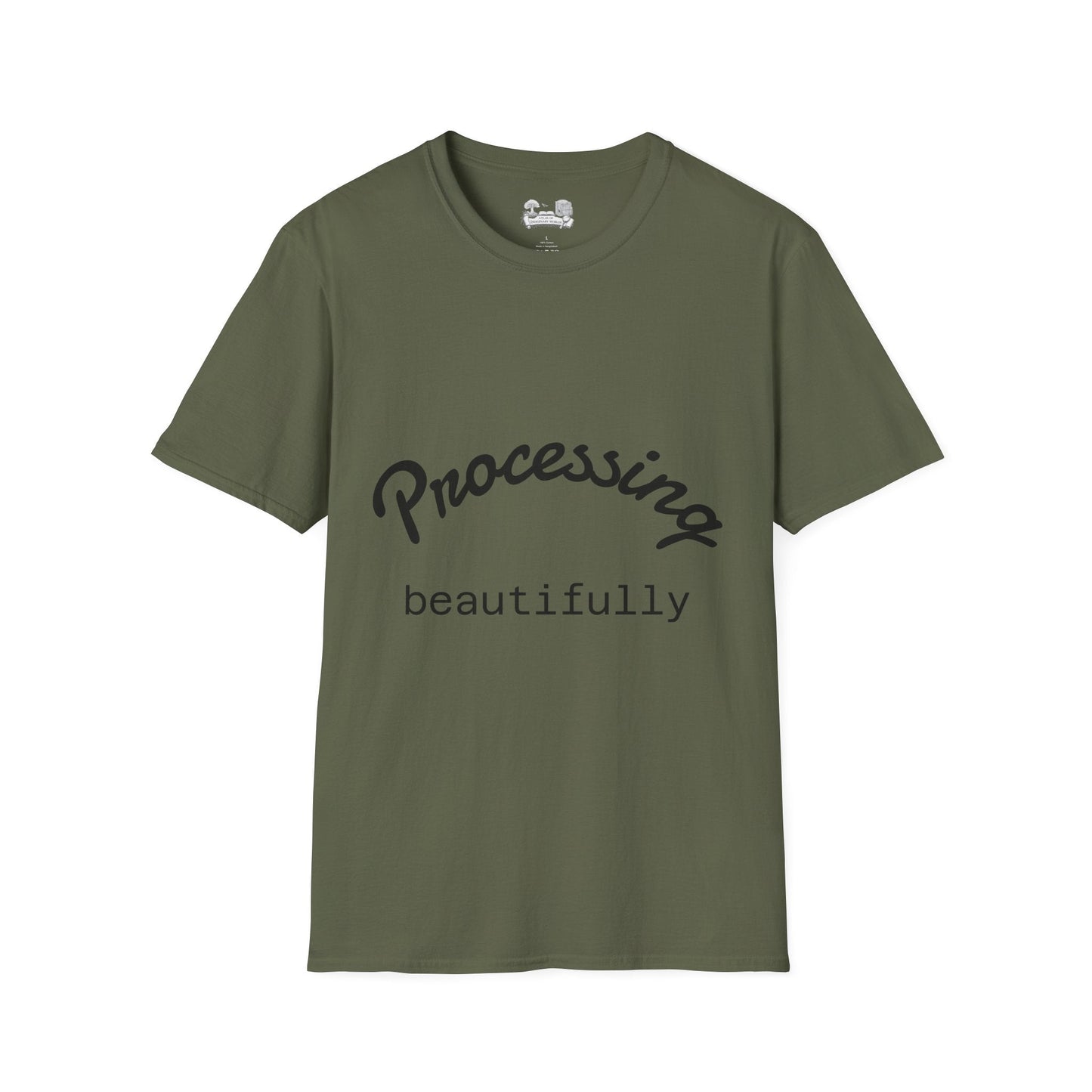 Processing beautifully - T-Shirt — Inspirational Casual Tee - Atlas of Imaginary Worlds