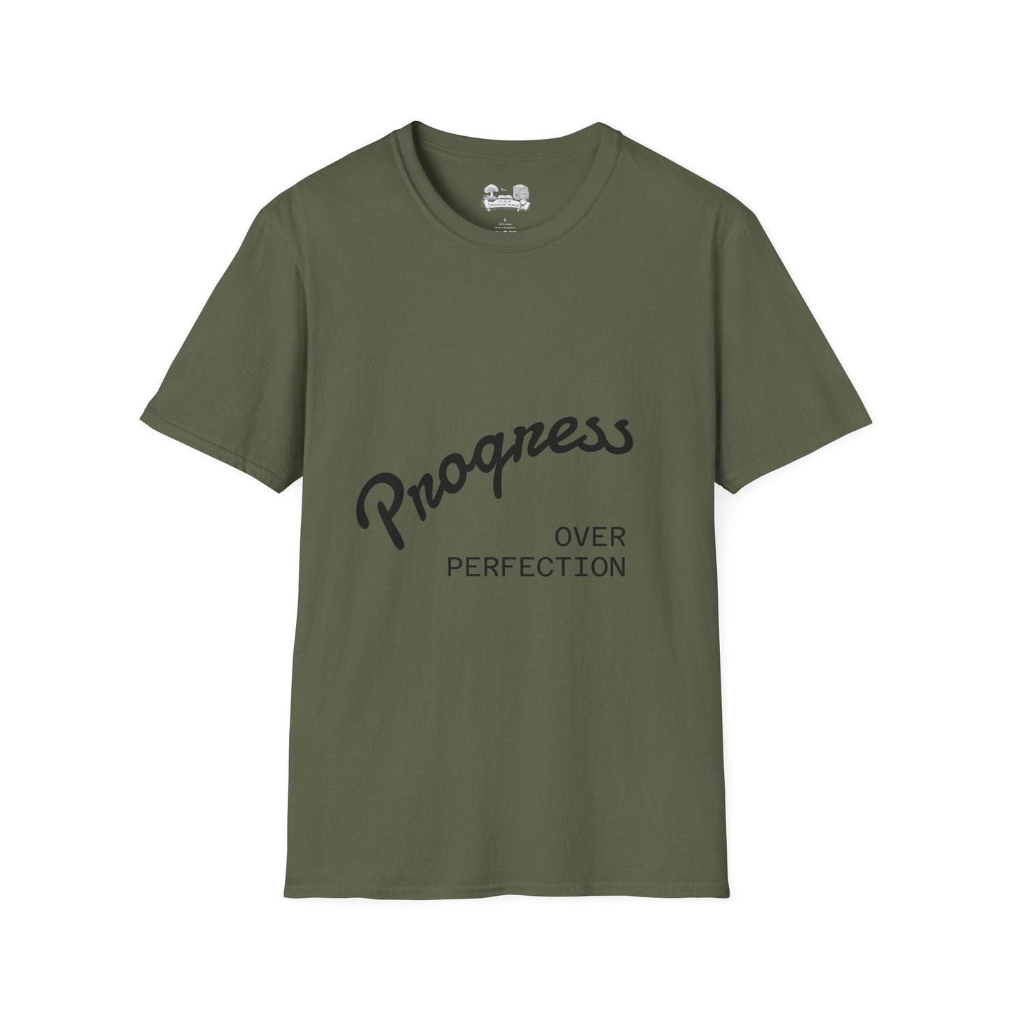 Progress Over Perfection T-Shirt — Inspirational Casual Tee - Atlas of Imaginary Worlds