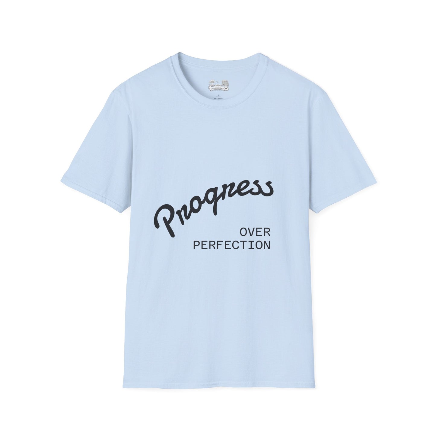 Progress Over Perfection T-Shirt — Inspirational Casual Tee - Atlas of Imaginary Worlds