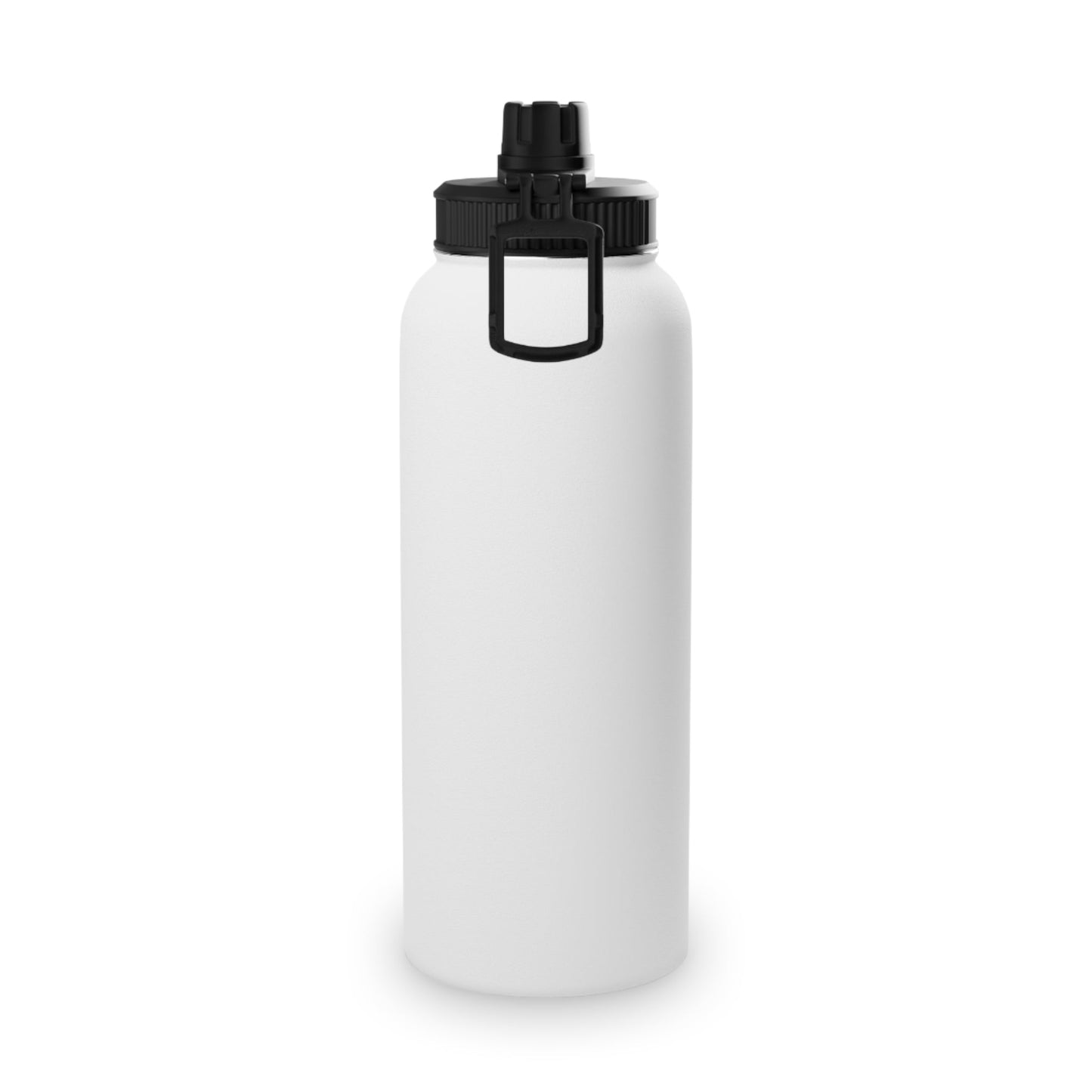 Running on Low Social Battery Stainless Steel Water Bottle — Sports Lid - Atlas of Imaginary Worlds