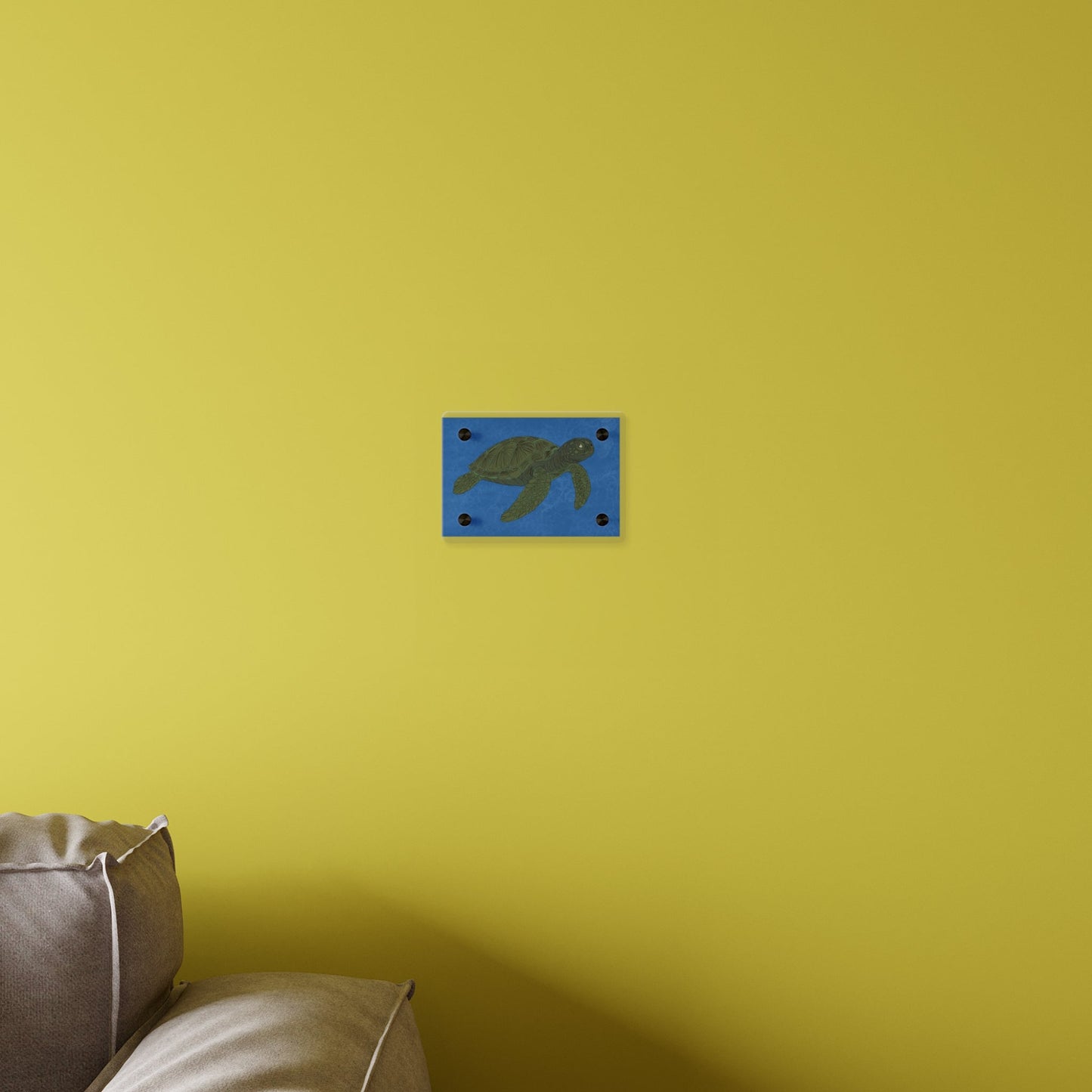 Sea Turtle Acrylic Wall Art Panel – Coastal Ocean Decor - Atlas of Imaginary Worlds