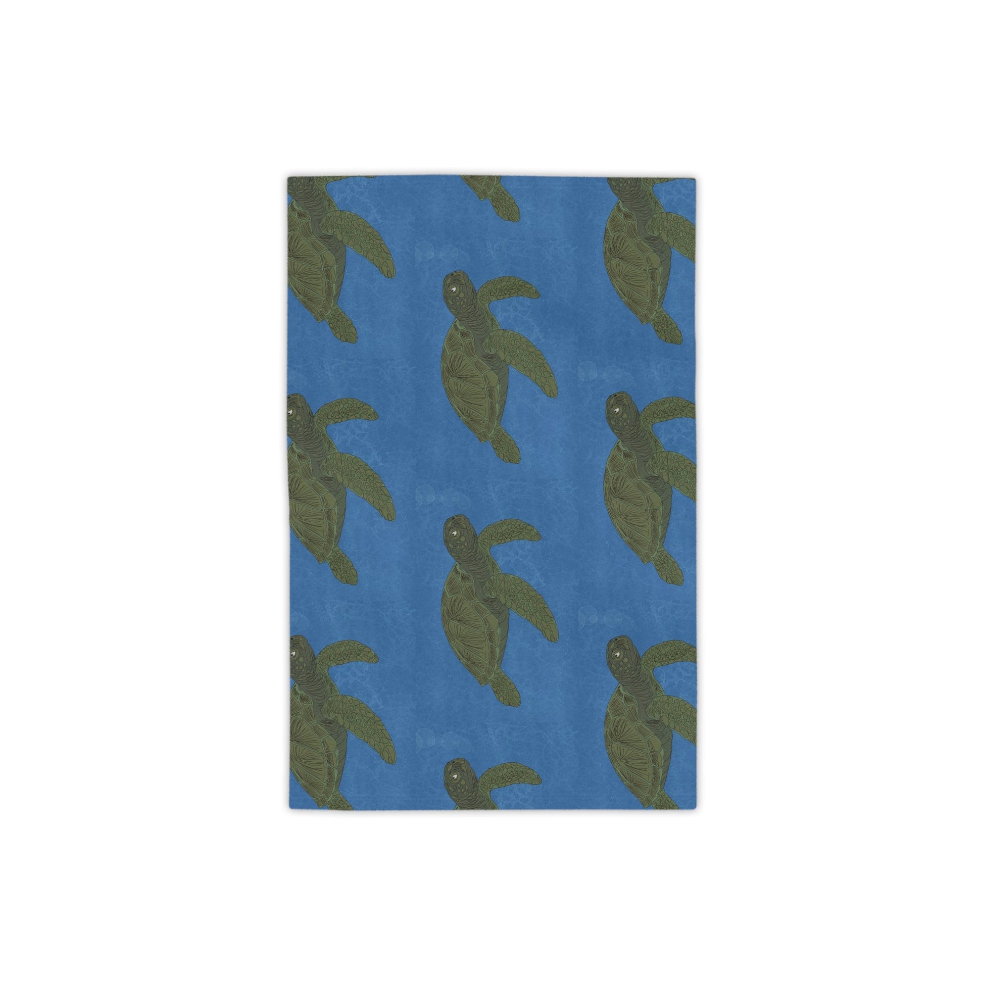 Sea Turtle Beach Towel — Marine Life Nautical Summer Towel - Atlas of Imaginary Worlds