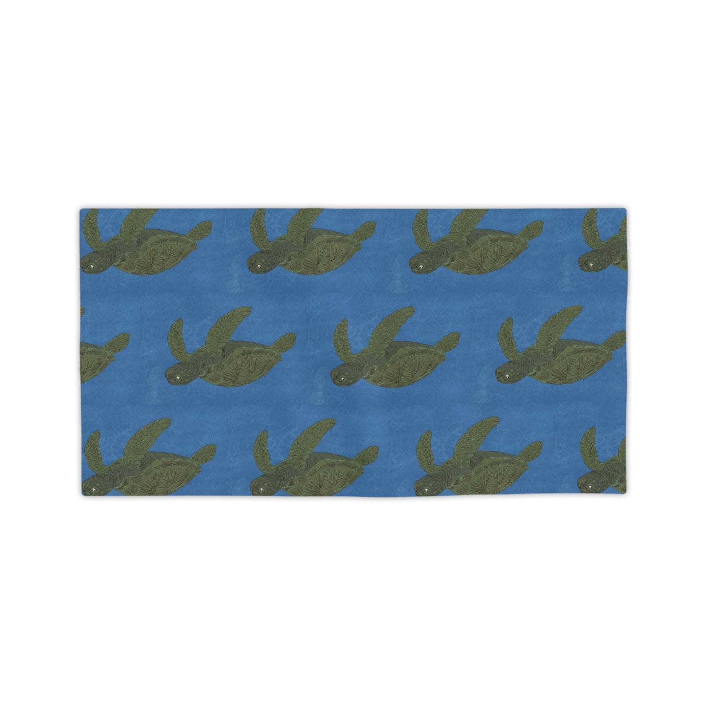 Sea Turtle Beach Towel — Marine Life Nautical Summer Towel - Atlas of Imaginary Worlds