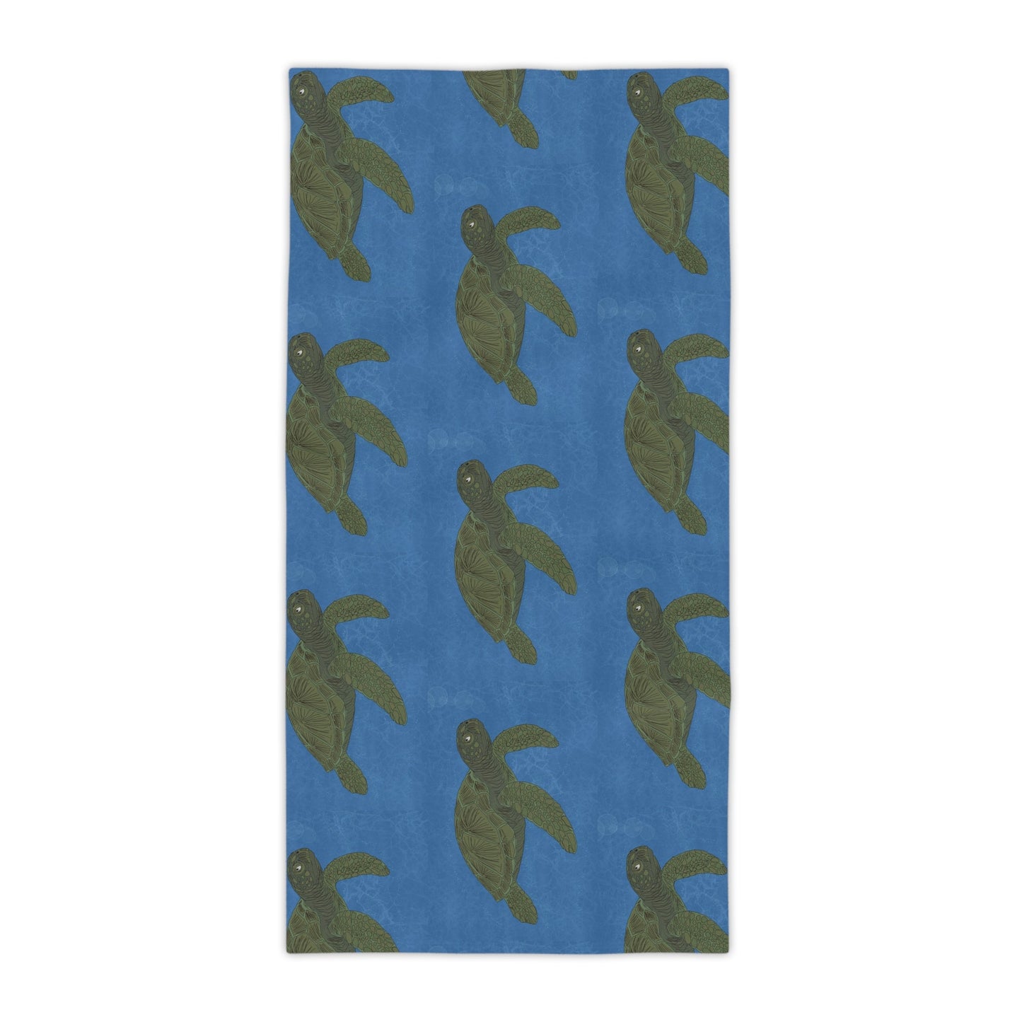 Sea Turtle Beach Towel — Marine Life Nautical Summer Towel - Atlas of Imaginary Worlds