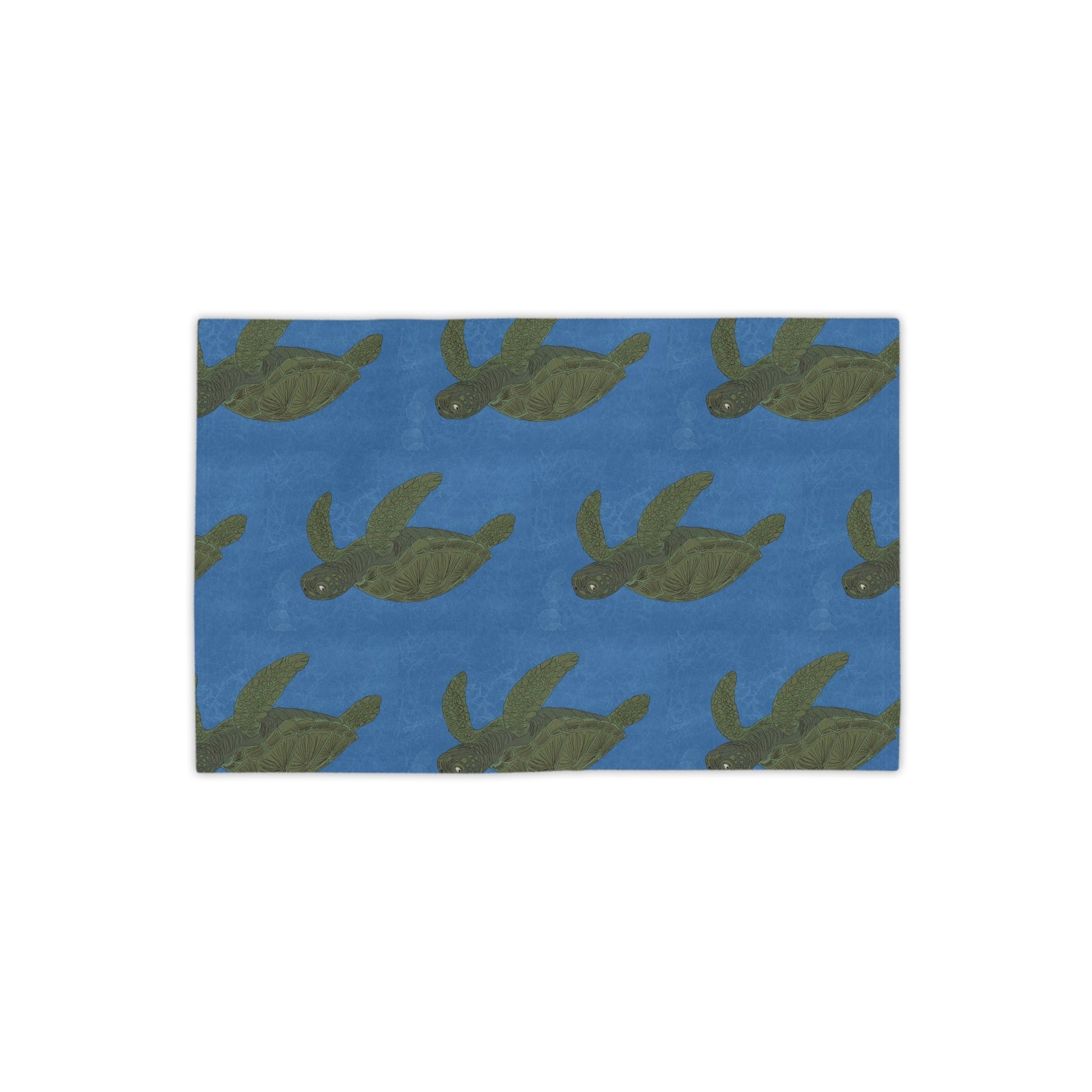 Sea Turtle Beach Towel — Marine Life Nautical Summer Towel - Atlas of Imaginary Worlds